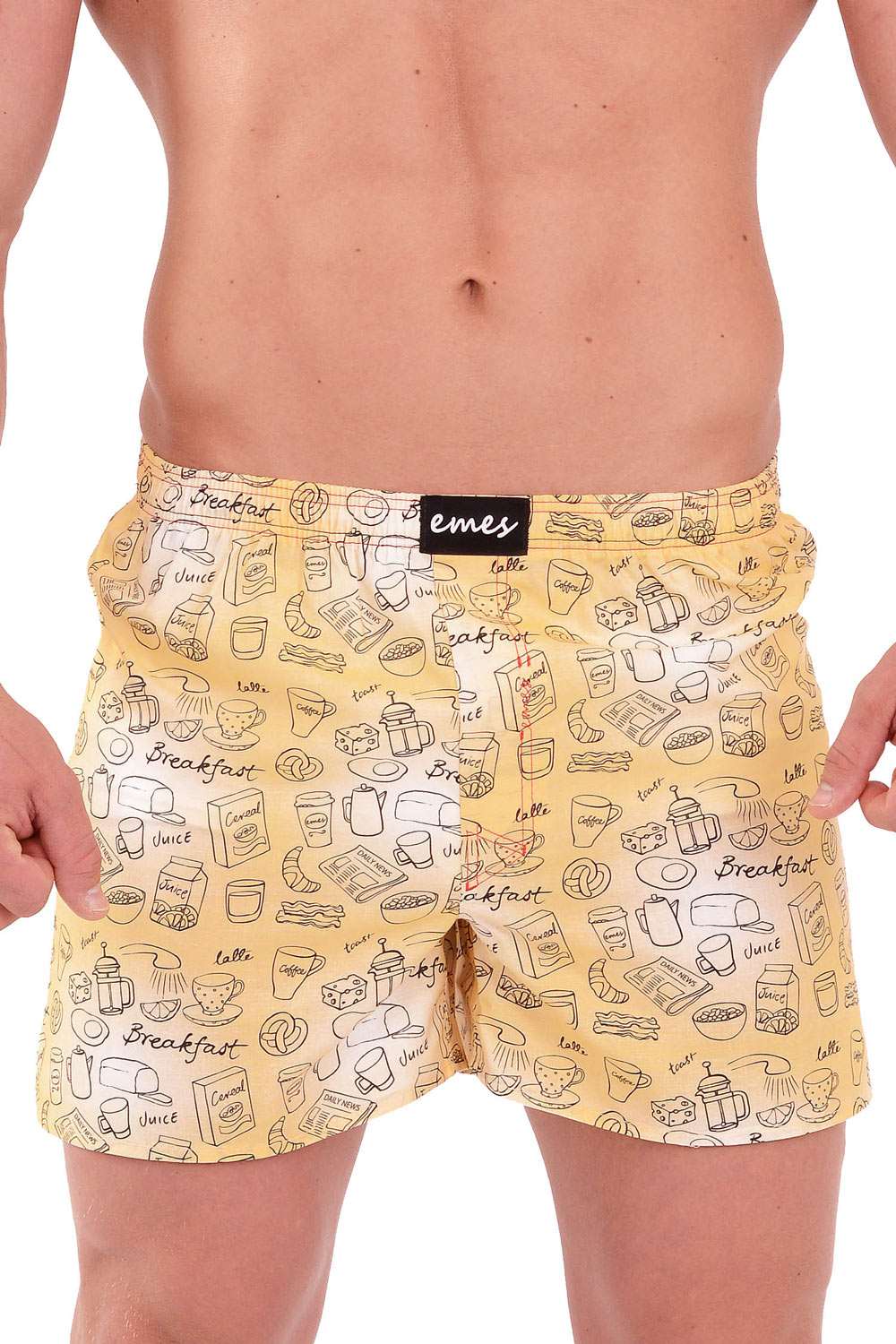 Emes žluté pánské trenýrky Breakfast