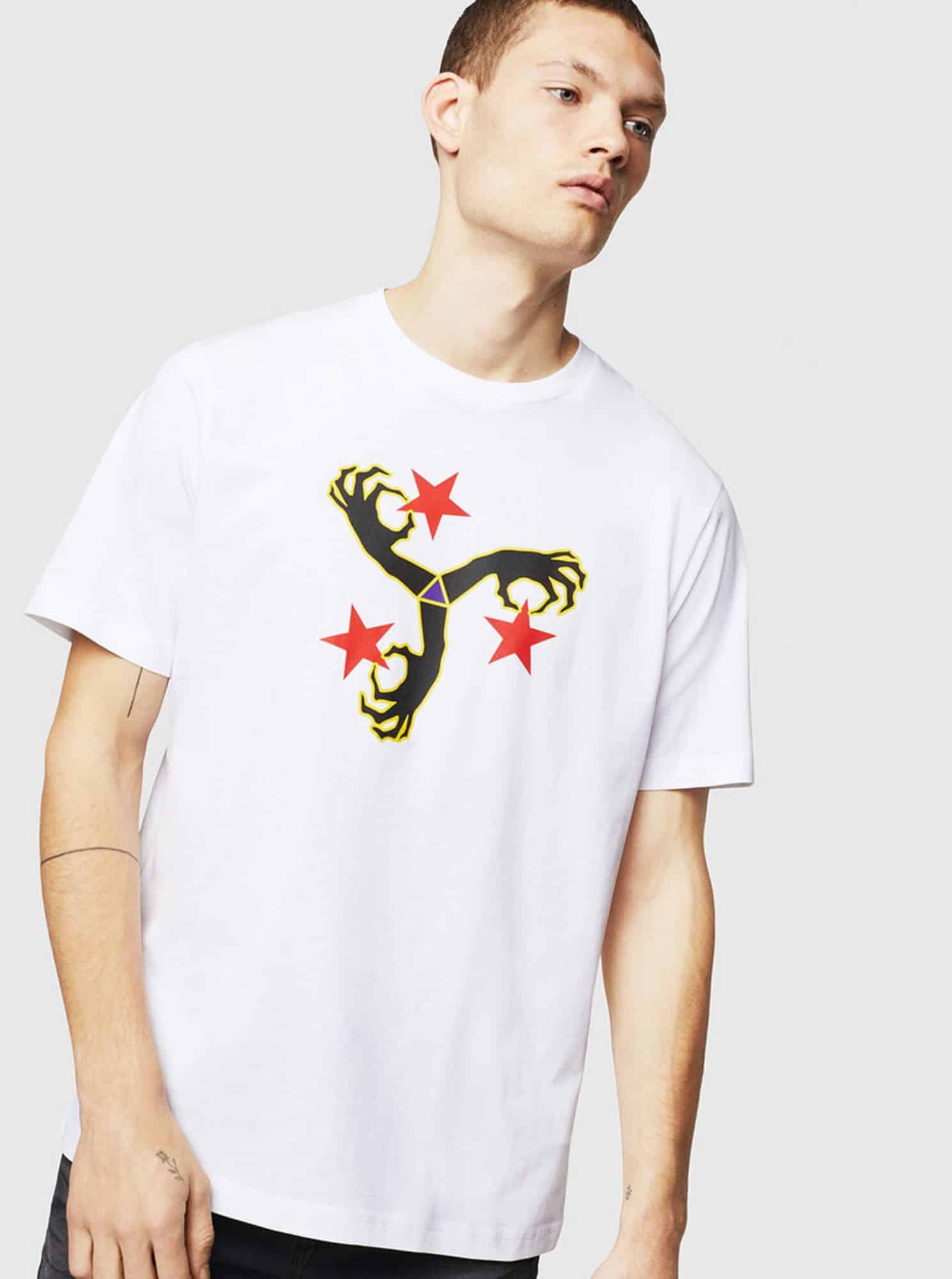 Bílé pánské tričko Diesel