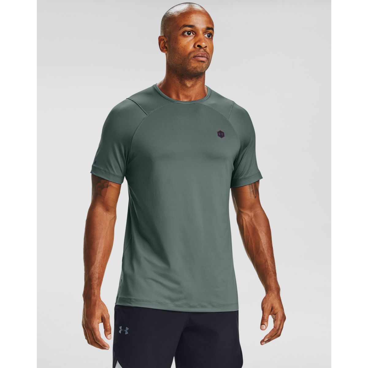 Tričko Under Armour UA Rush HG Fitted SS-BLU