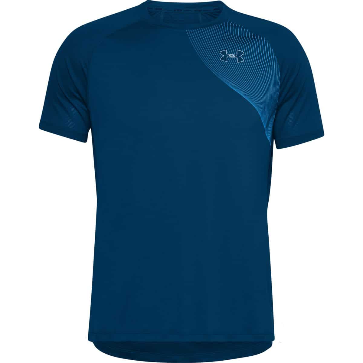 Tričko Under Armour M Qlifier ISO-CHILL Short Sleeve-BL