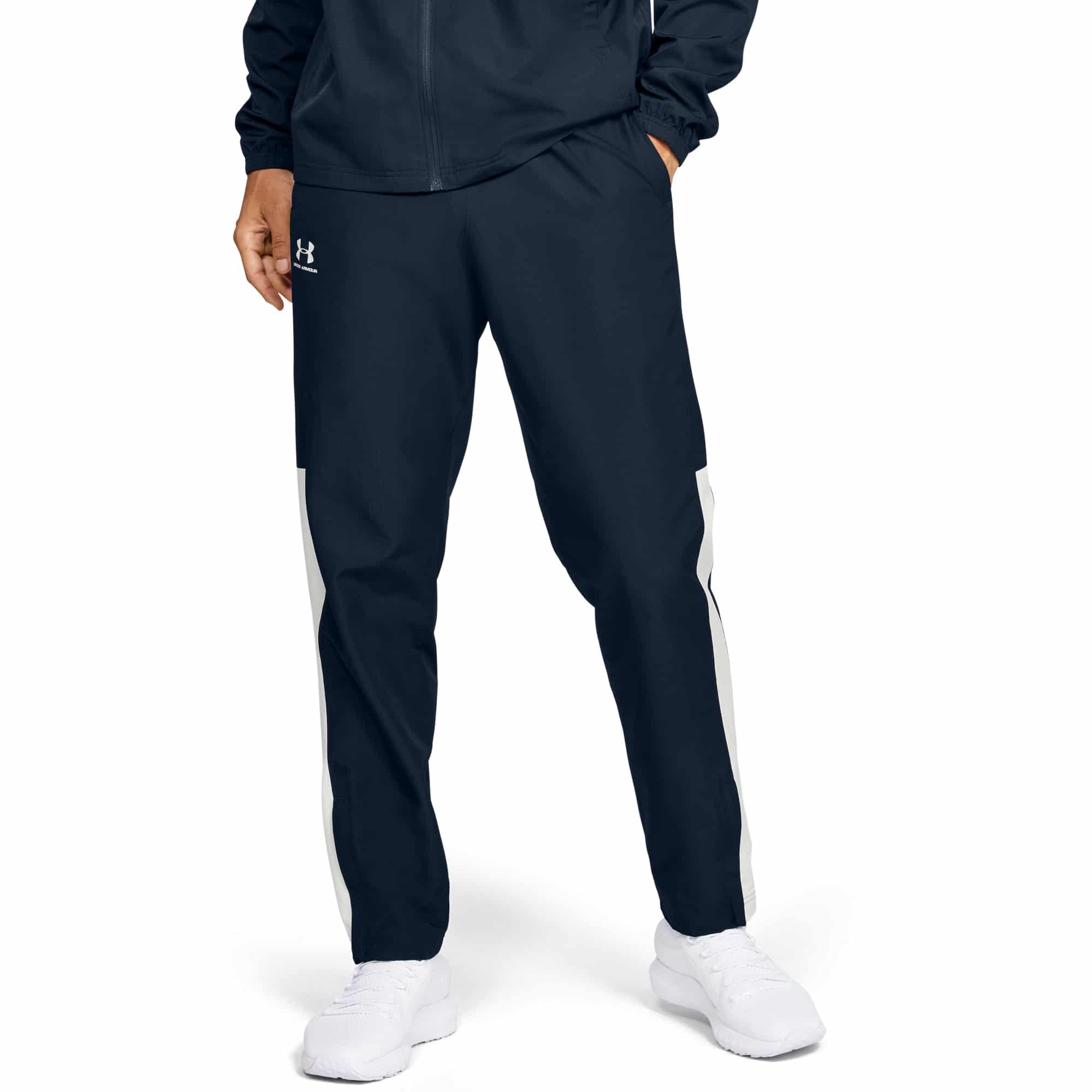 Tepláky Under Armour VITAL WOVEN PANTS-NVY