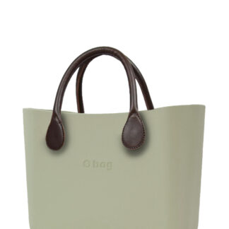 O bag  kabelka Cargo s hnědými krátkými koženkovými držadly