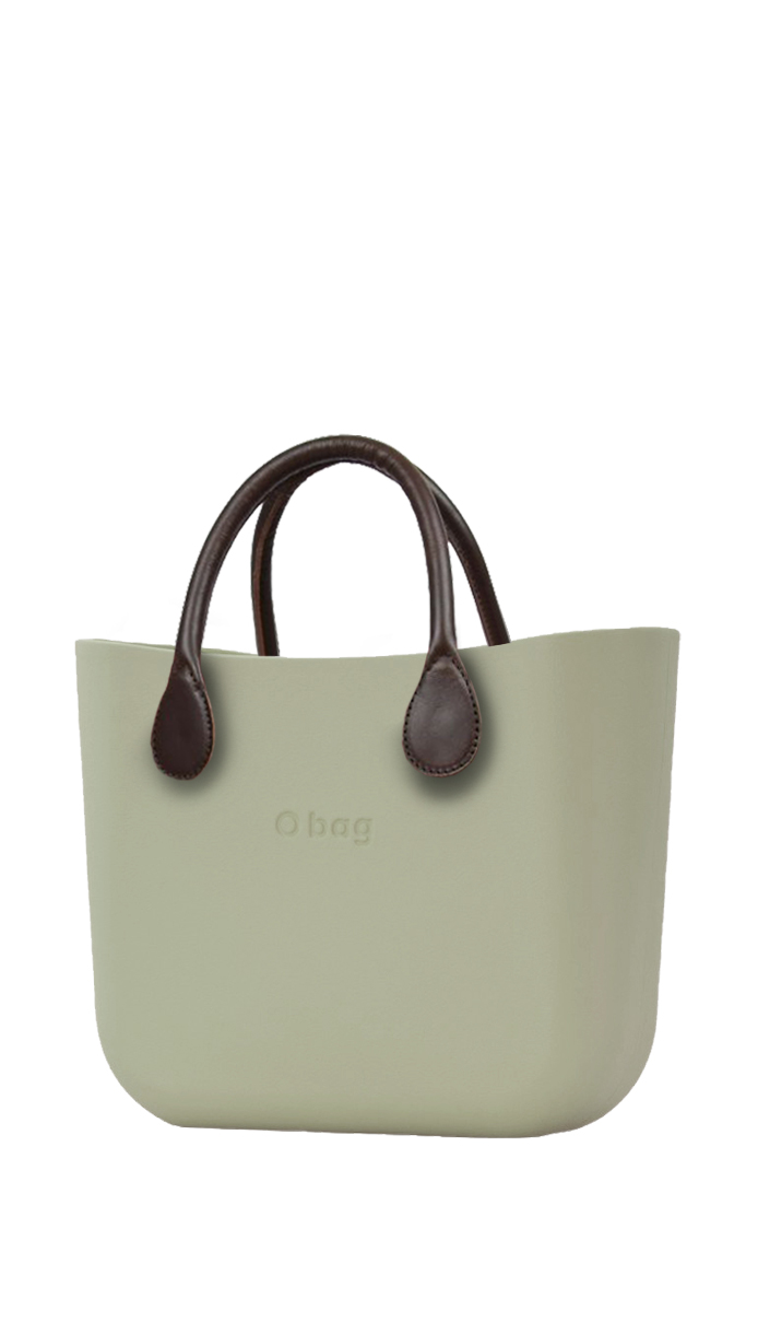 O bag  kabelka Cargo s hnědými krátkými koženkovými držadly