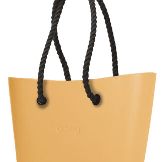 O bag  kabelka Urban Caramello s černými dlouhými provazy