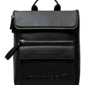 Desigual černý batoh Back Embossed Half Logo Nerano
