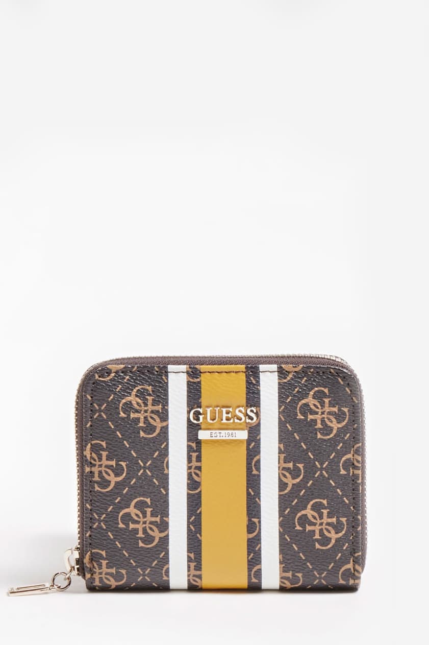 Guess hnědá Jesen 4G Logo Mini Wallet