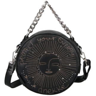 Anekke černá kulatá kabelka Universe