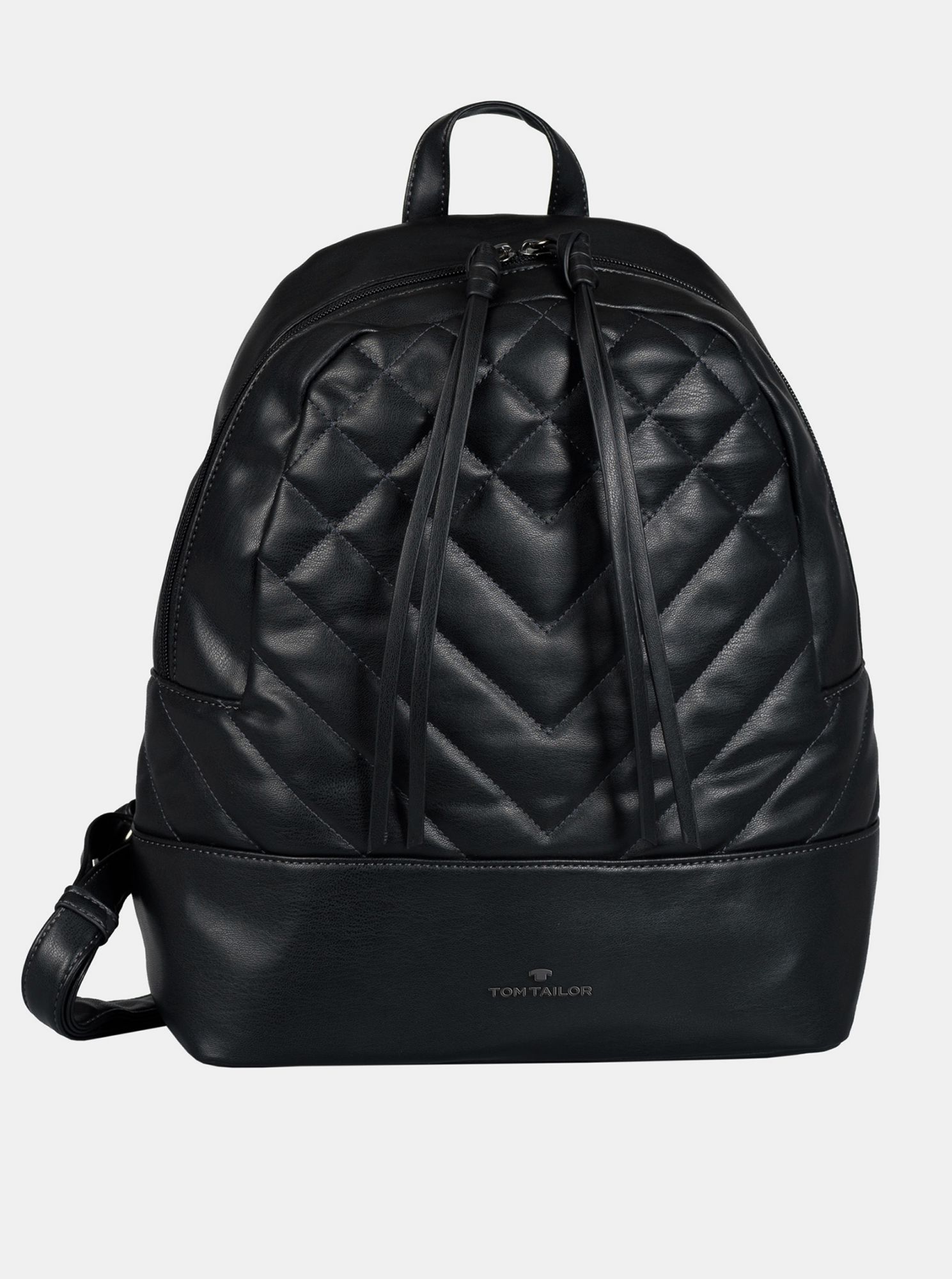 Černý dámský prošívaný batoh Tom Tailor