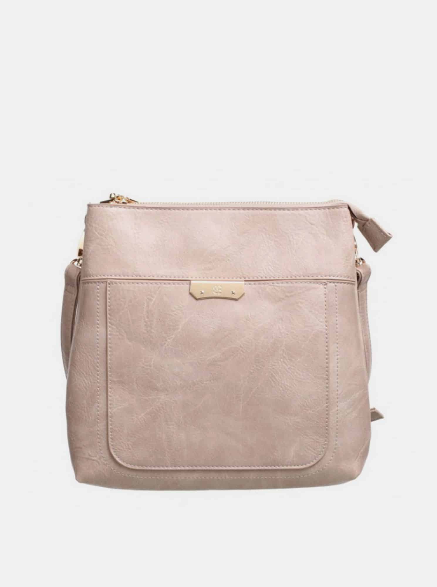 Béžová crossbody kabelka Bessie London