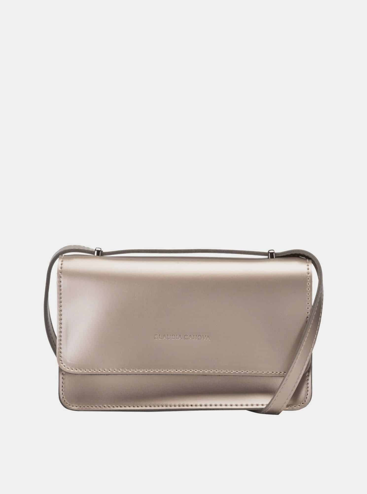 Crossbody kabelka ve zlaté barvě Claudia Canova