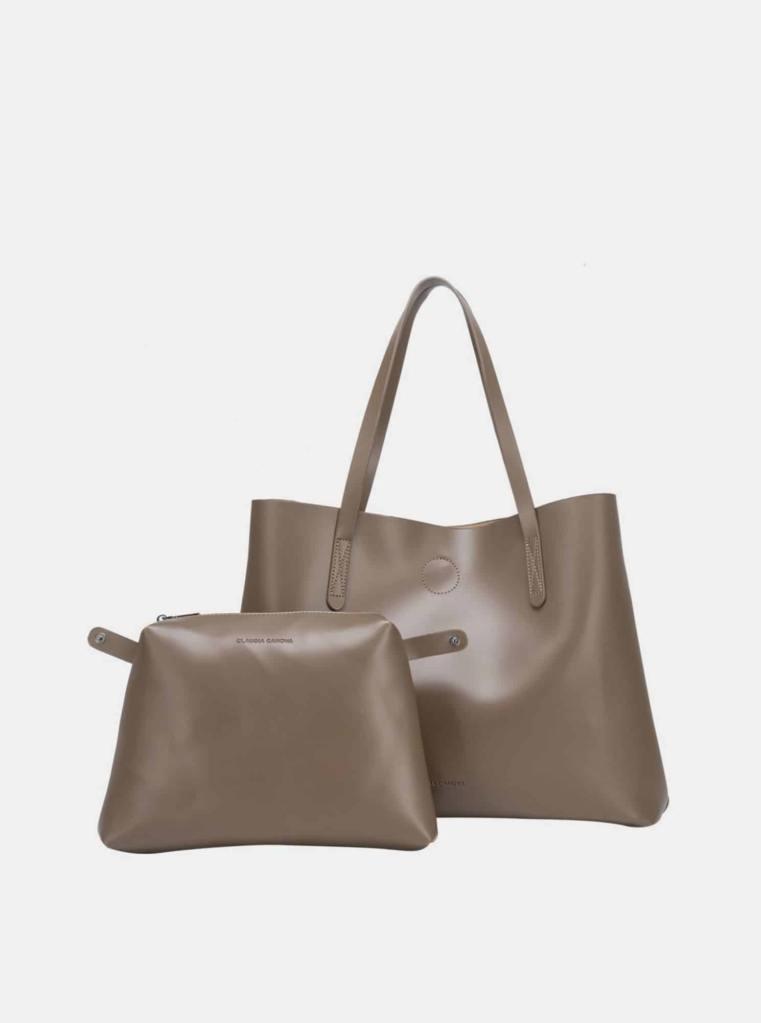 Hnědý shopper s odnímatelným pouzdrem Claudia Canova