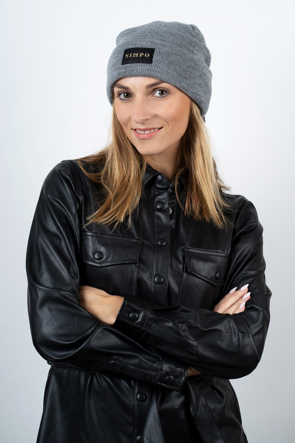 Simpo šedá čepice s logem