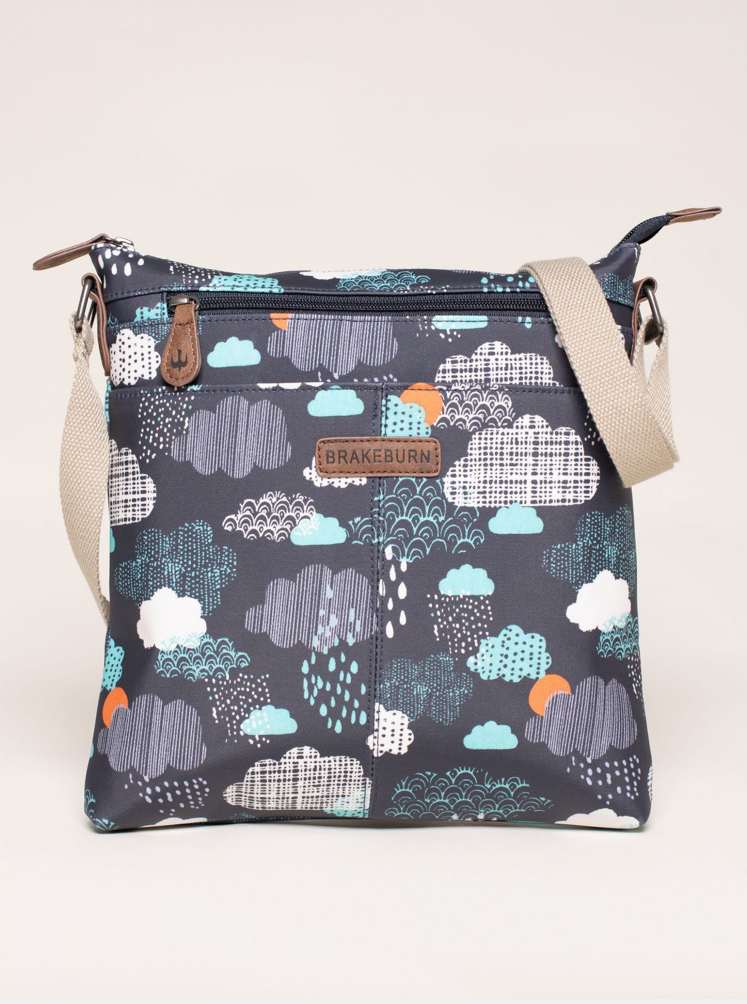 Tmavě modrá vzorovaná crossbody kabelka Brakeburn