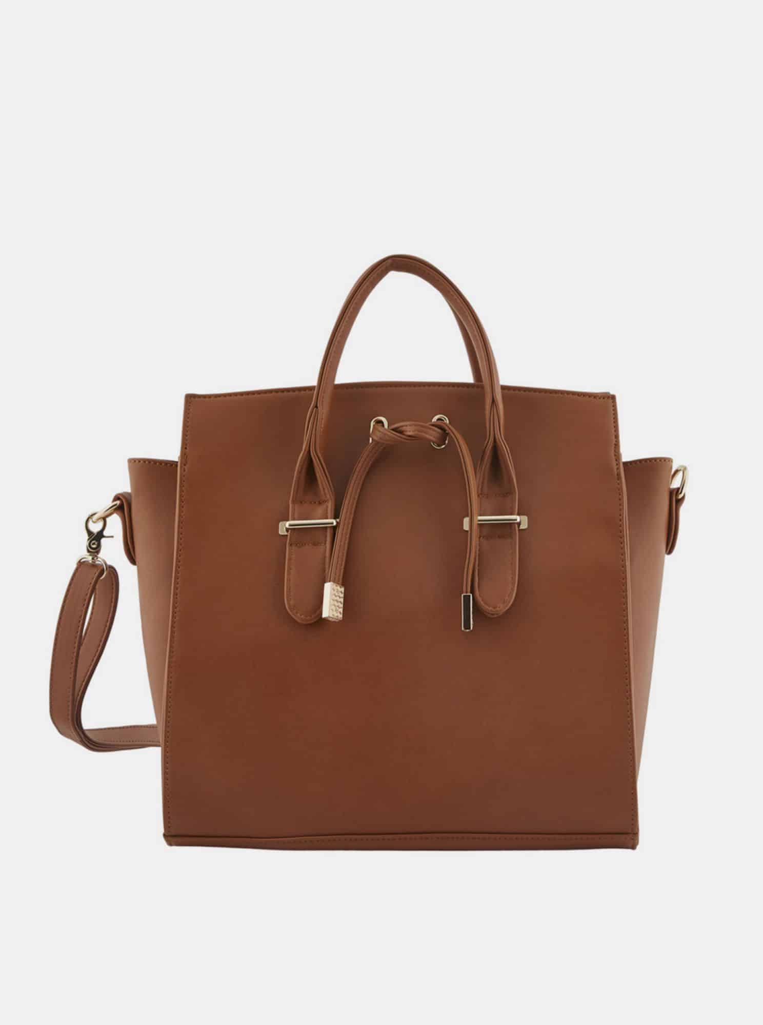 Hnědá kabelka Pieces Signe