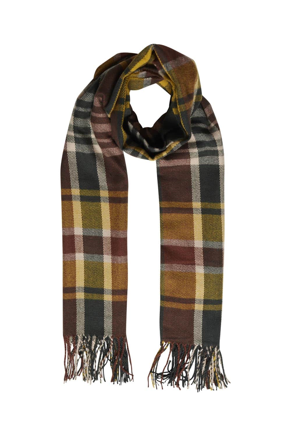 Ichi barevná šála Iaacaline Darkest Spruce