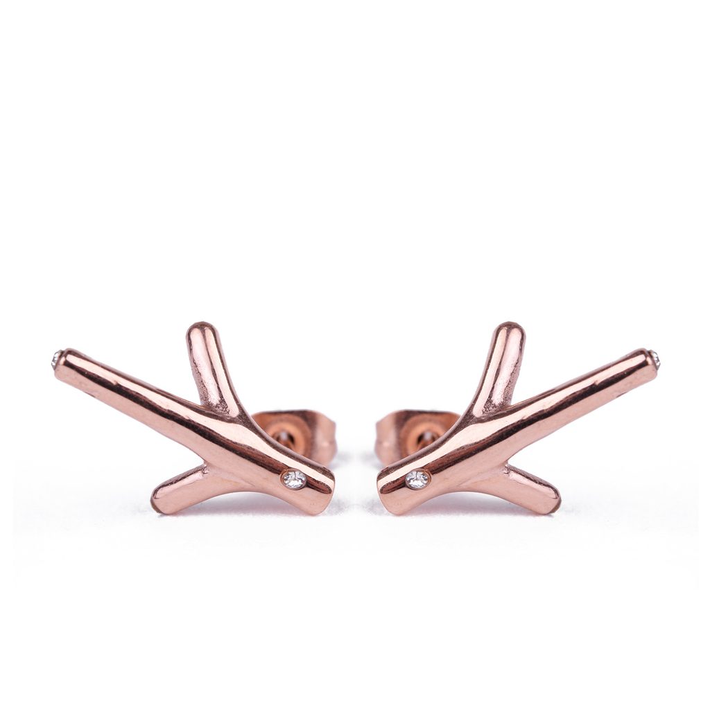 Vuch náušnice Twiggy Rose Gold