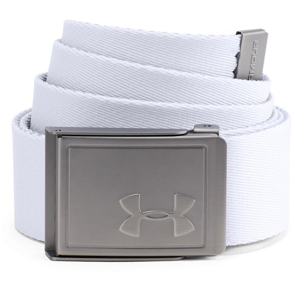Pásek Under Armour Men's Webbing 2.0 Belt-WHT