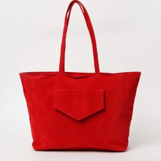 Červená kabelka v semišové úpravě Haily´s Shoppy