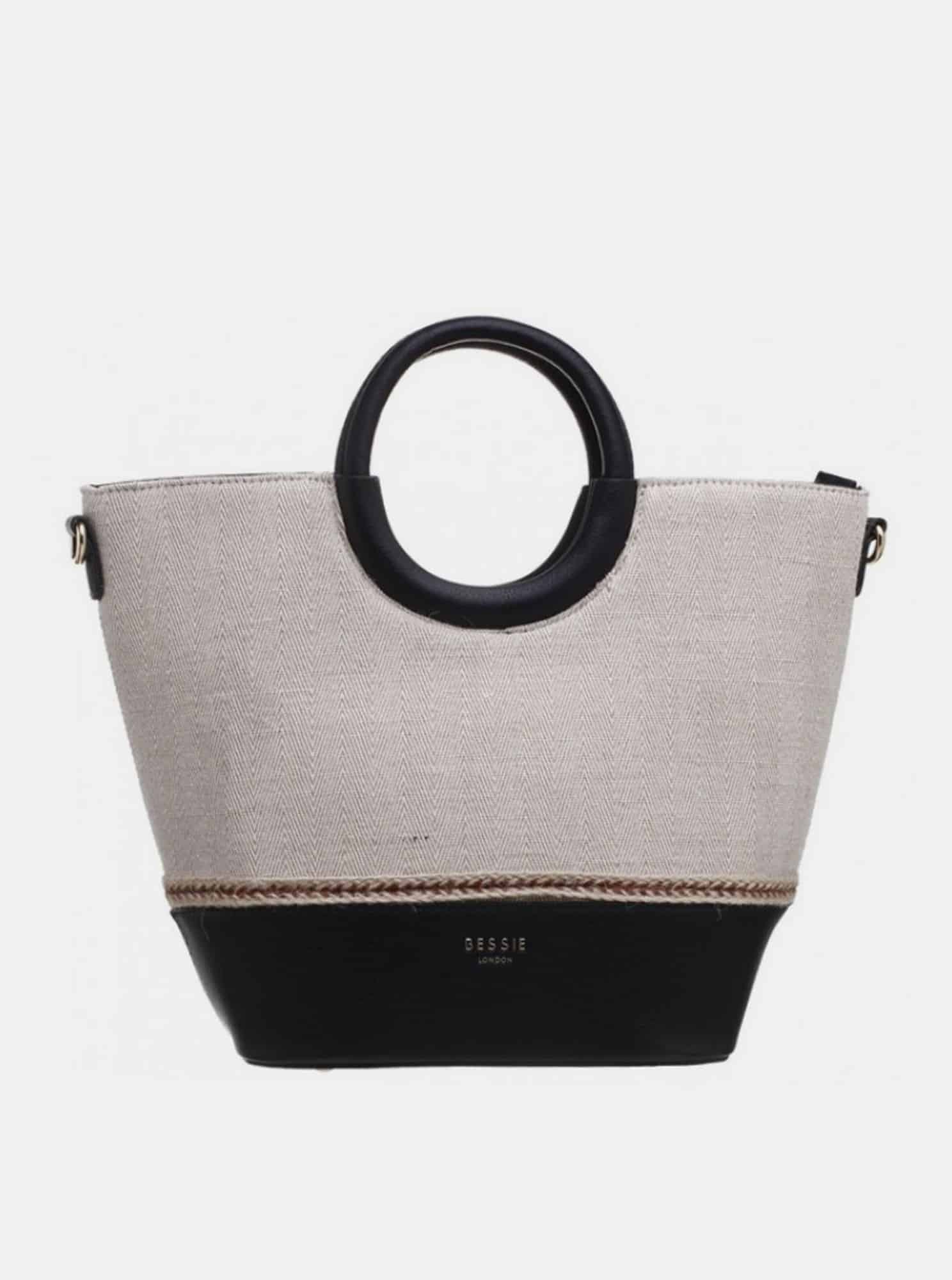 Černo-béžová kabelka Bessie London