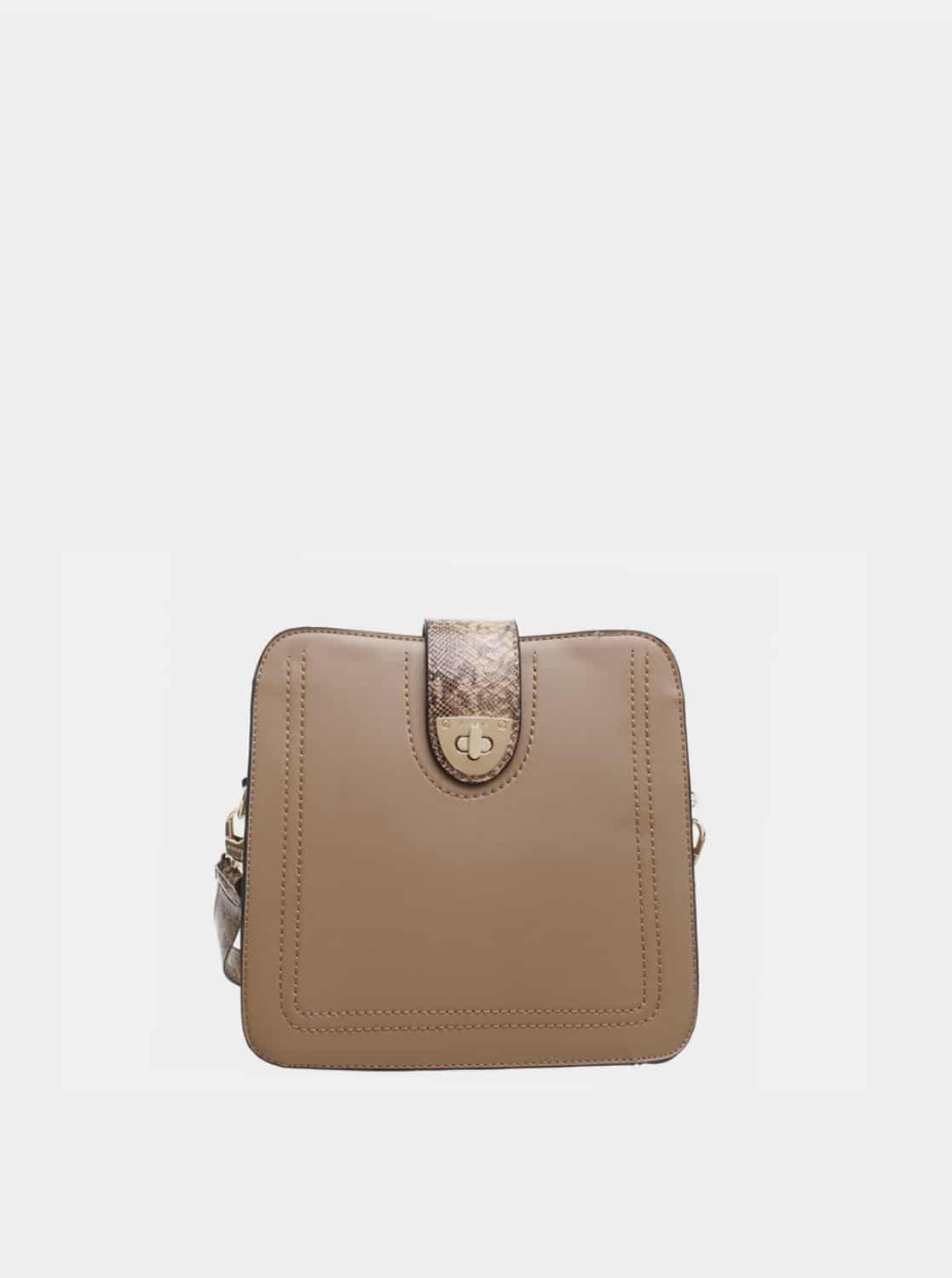 Hnědá crossbody kabelka Bessie London