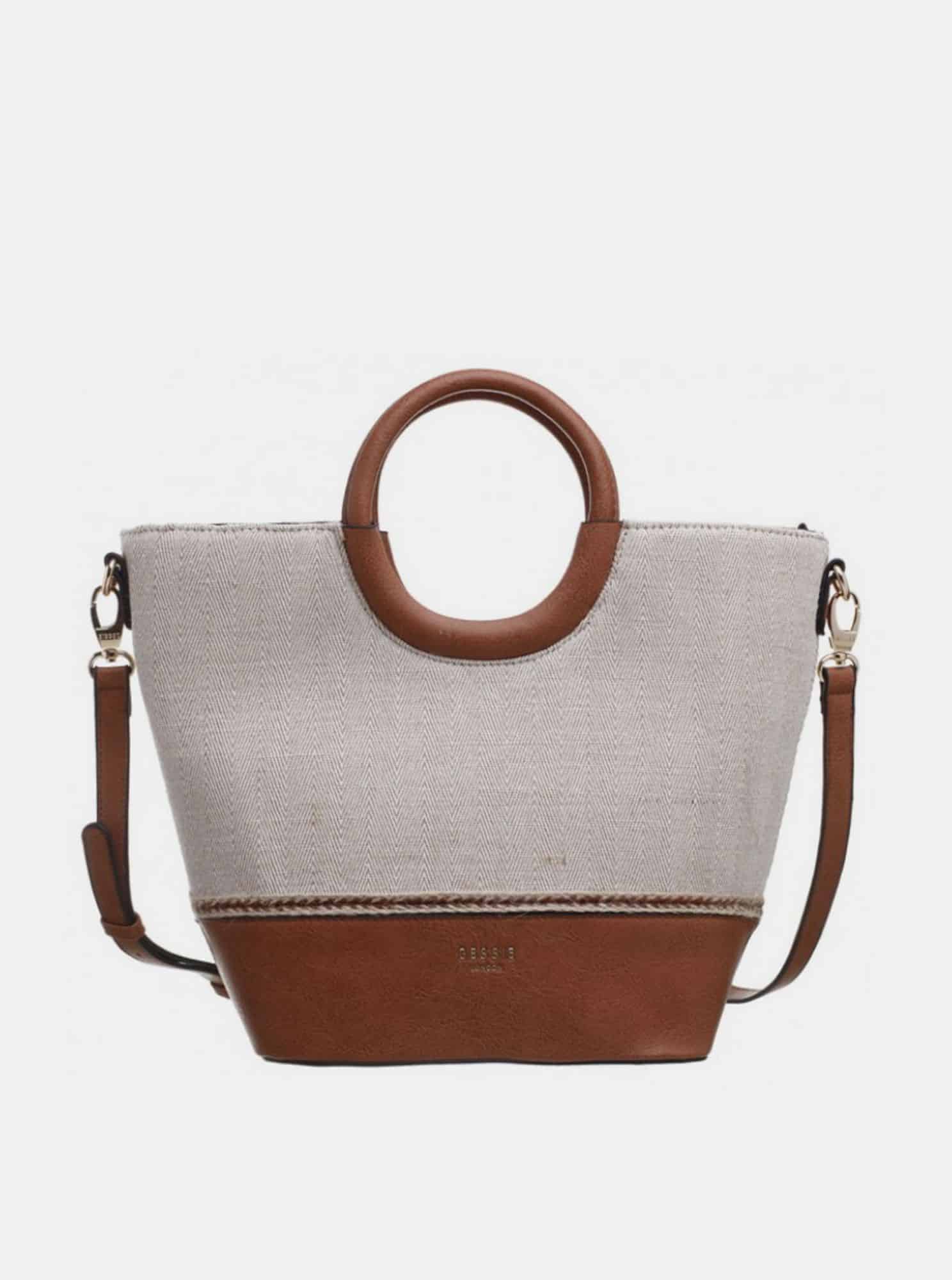 Hnědo-béžová kabelka Bessie London