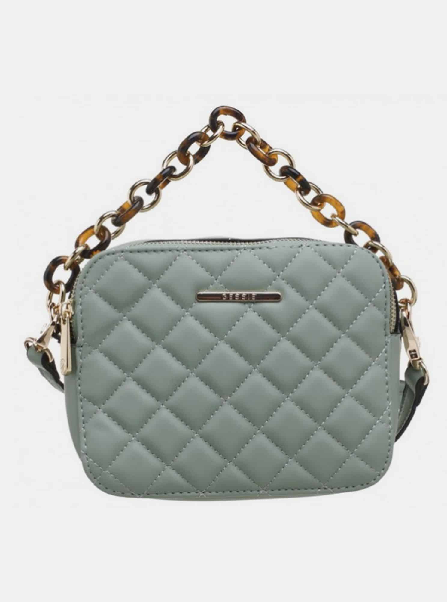 Světle zelená malá kabelka Bessie London