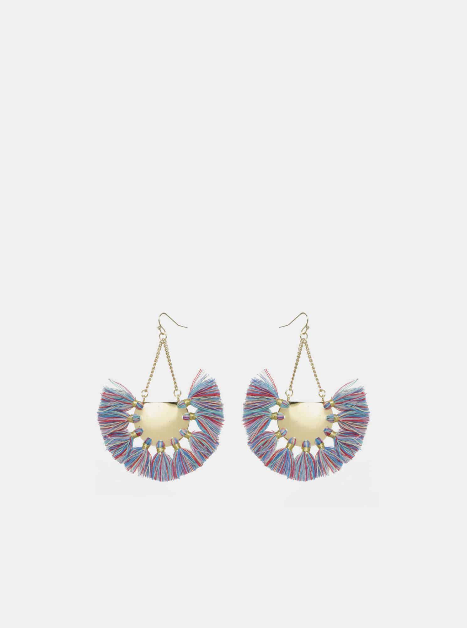 Modré náušnice Pieces Blanka