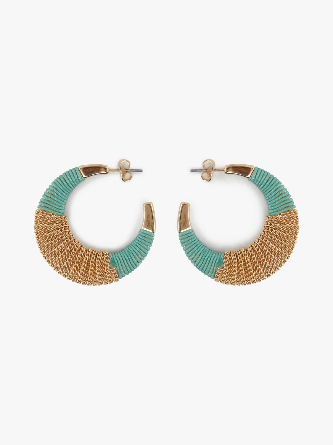 Modro-zlaté náušnice Pieces Nura