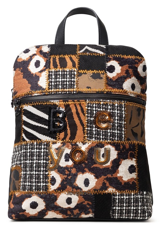 Desigual hnědo-černý batoh Back New 1968 Nanaimo