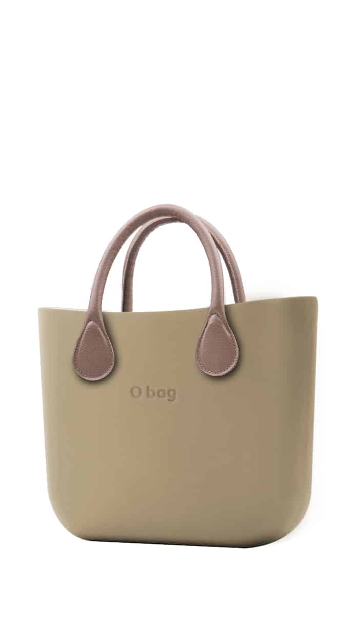 O bag  kabelka MINI Sabbia s krátkou koženkou Tortora