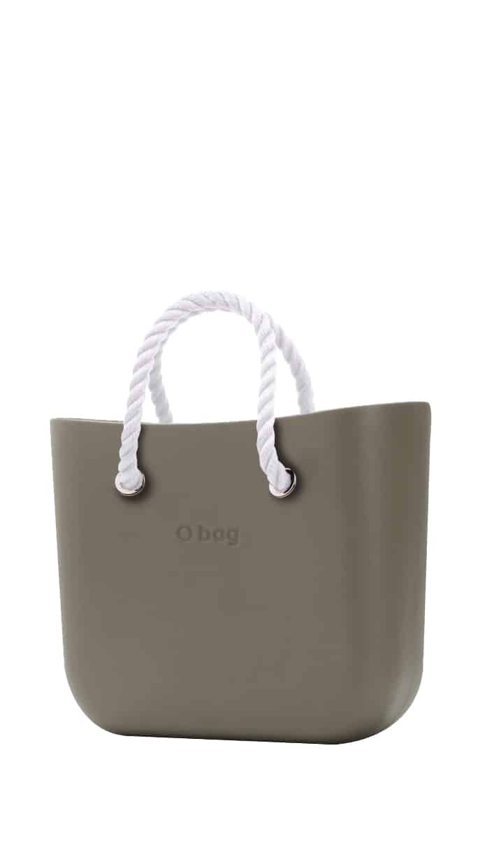 O bag kabelka MINI Rock s bílými krátkými provazy